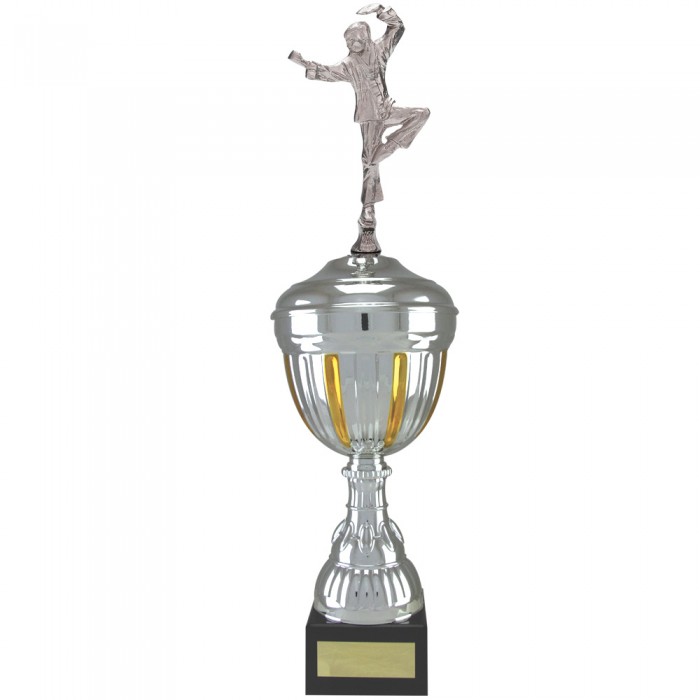 CRANE STANCE FIGURE METAL TROPHY  - AVAILABLE IN 4 SIZES